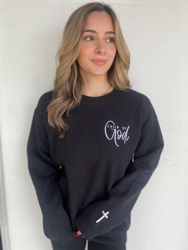 Child of God Embroidered Sweatshirt