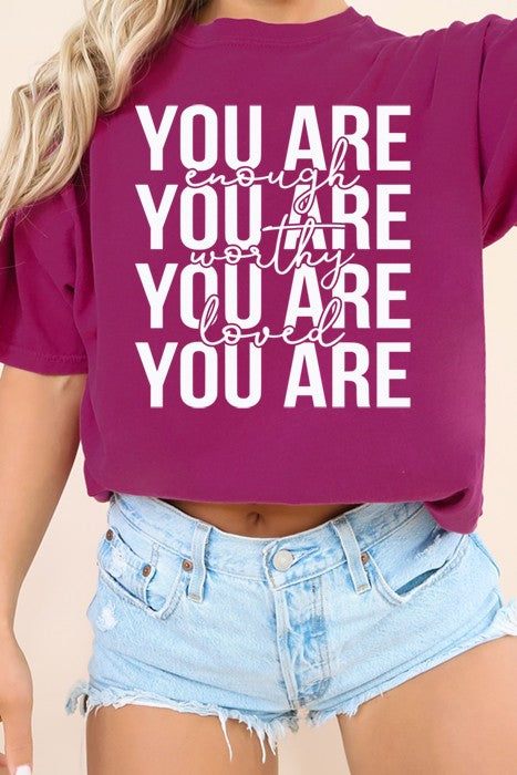 You are Enough Oversized Tee