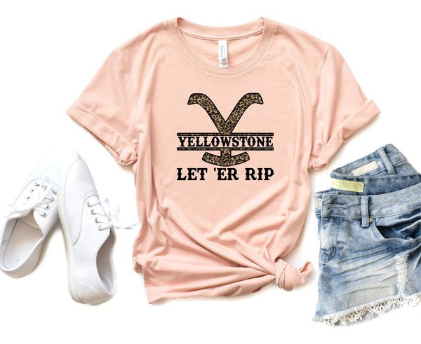 Yellowstone Let Er Rip Boutique Style Tee