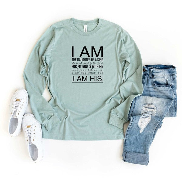I Am The Daughter Of A King Long Sleeve Tee